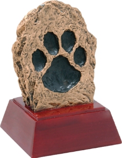 Paw Print Trophy