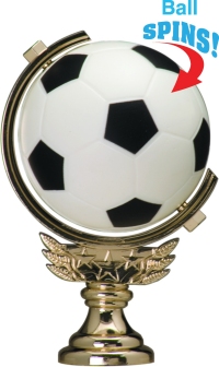 Soft Spinner Soccer Trophy